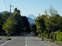 牧場通りから富士山がクッキリ〜